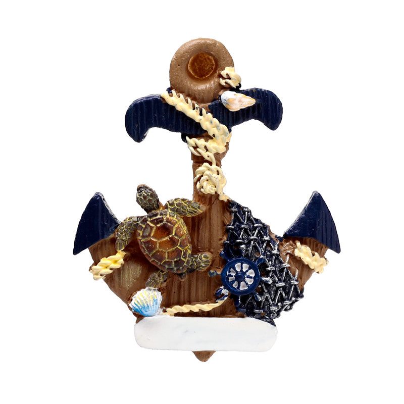 Nautical parrot magnet for coastal decor