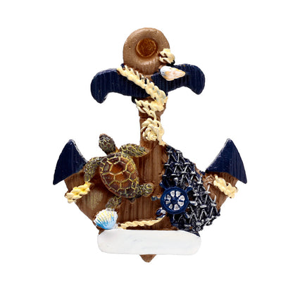 Nautical parrot magnet for coastal decor