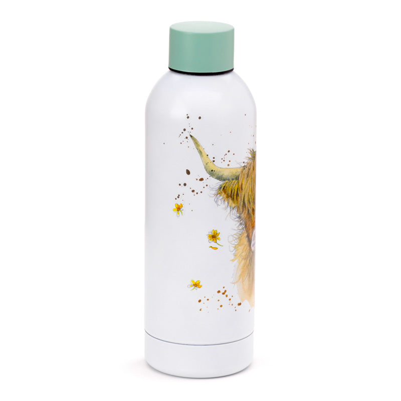 Charming Highland Coo insulated drinks bottle