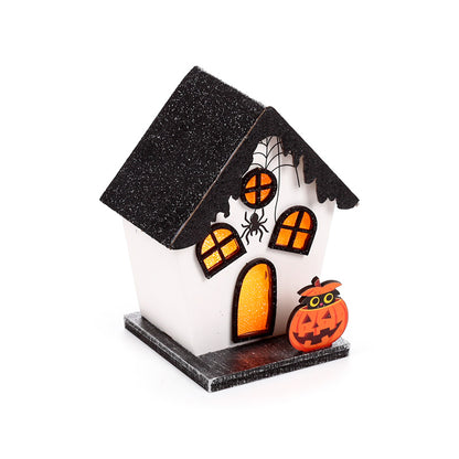 LED Halloween Spooky Pumpkin & Spider House Decoration