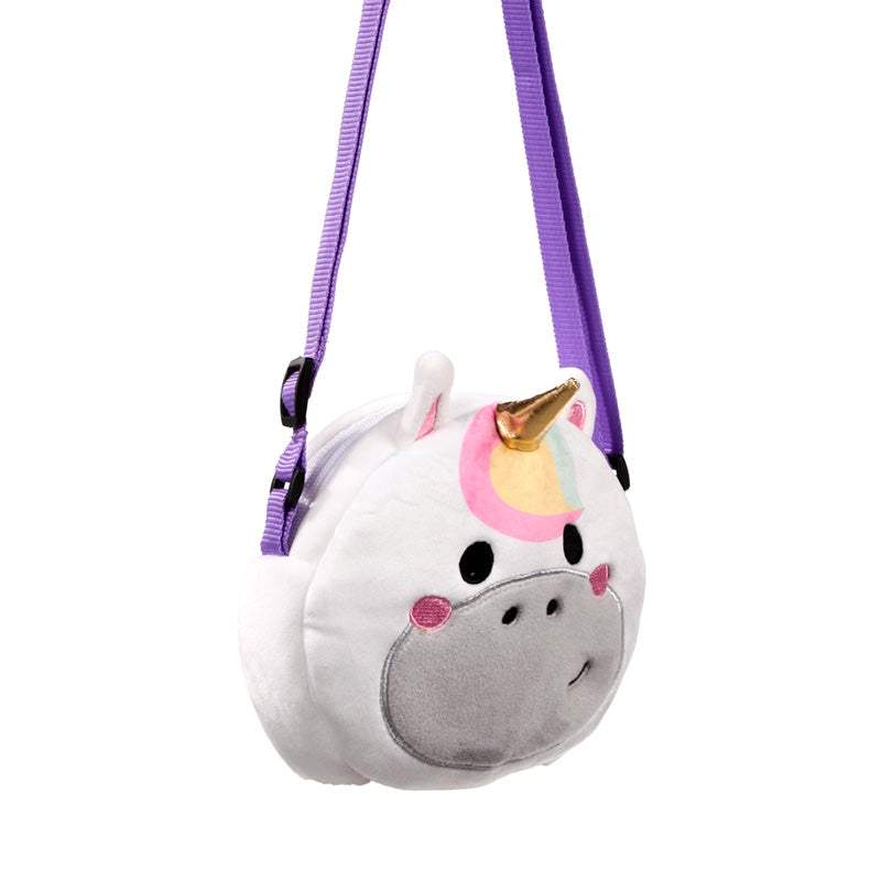 Adoracorns Astra the Unicorn Plush Crossbody Bag front view
