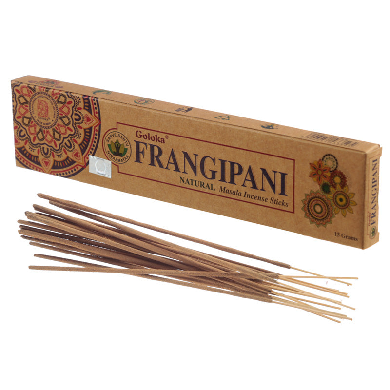 Goloka Organika Frangipani Incense Sticks - Pack