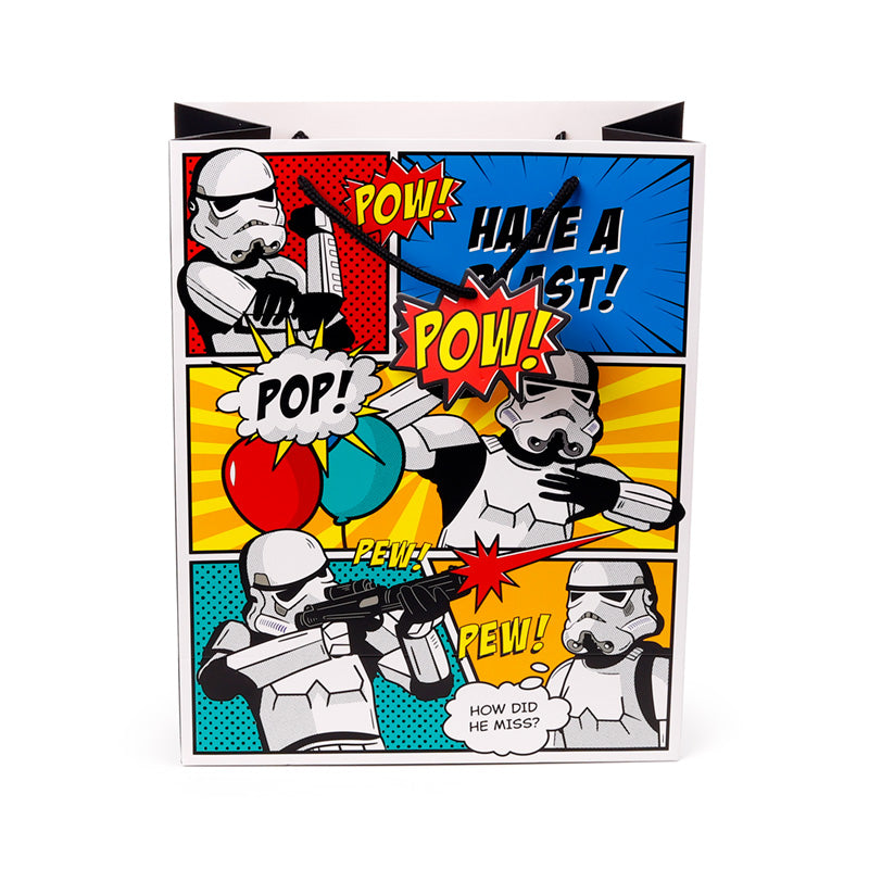 Close-up of the Original Stormtrooper Pop Art gift bag