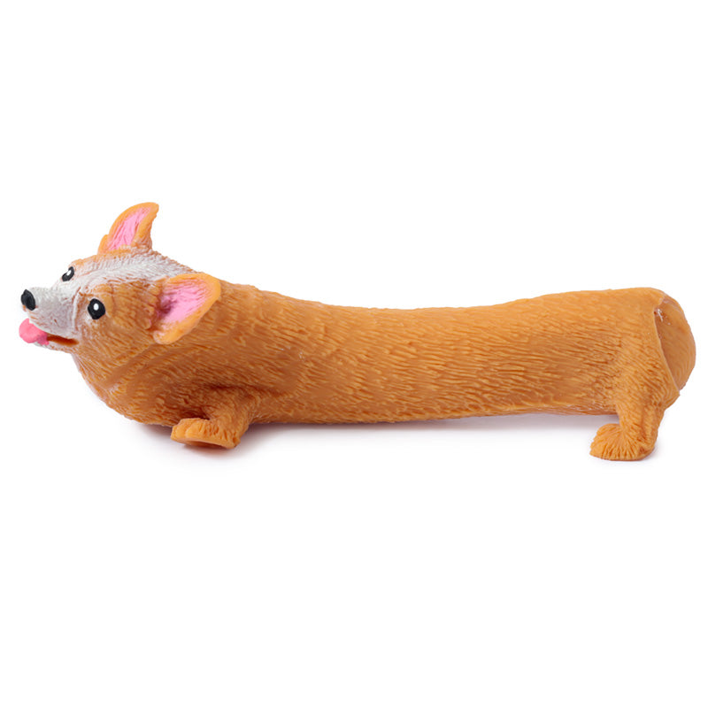 Fun Kids Corgi Stretch Toy close-up