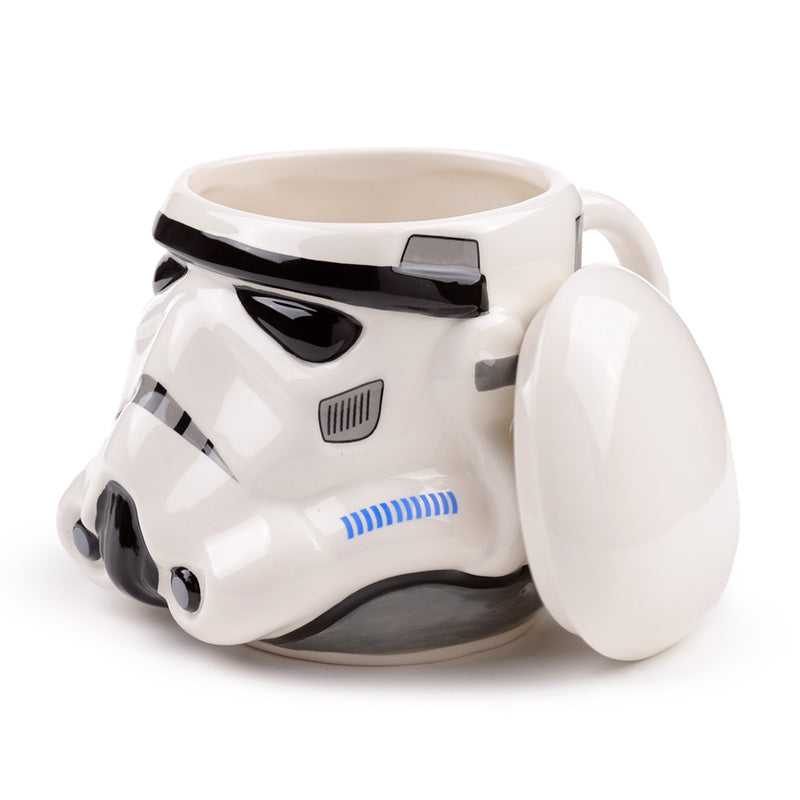 Stormtrooper Helmet Mug with Decorative Background
