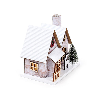 Magical glow of the Silver Birch Christmas House