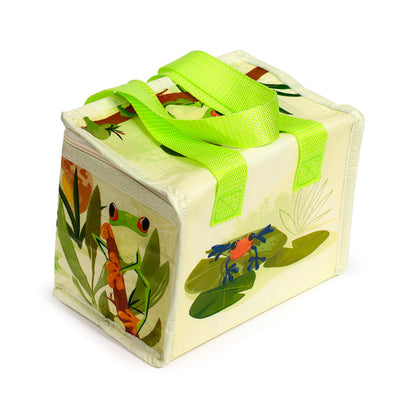 Stylish Tropical Frogs RPET Cool Bag for picnics