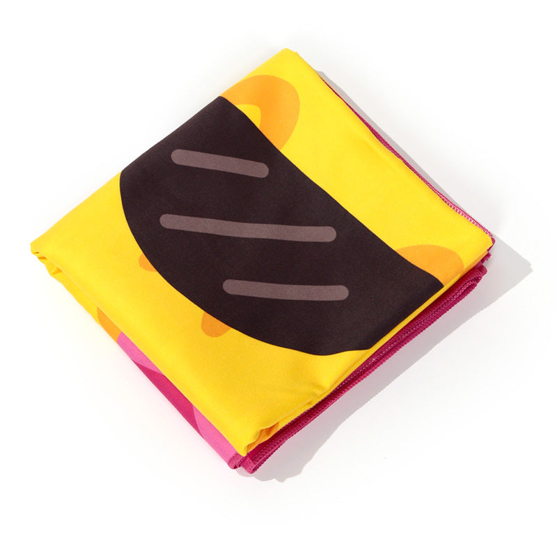 Good Vibes Pineapple Beach Towel for picnics