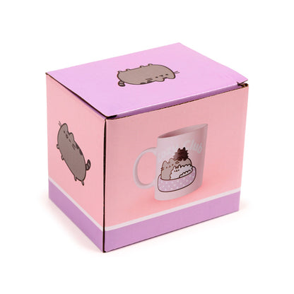 Pusheen the Cat mug on display