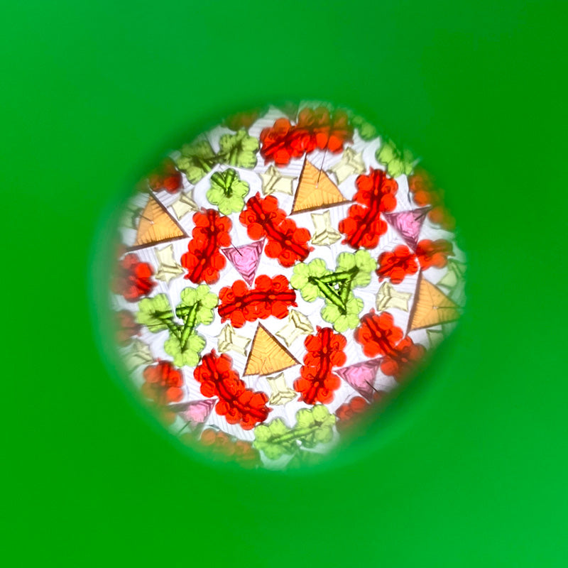 Vibrant colours in Minecraft Creeper Kaleidoscope