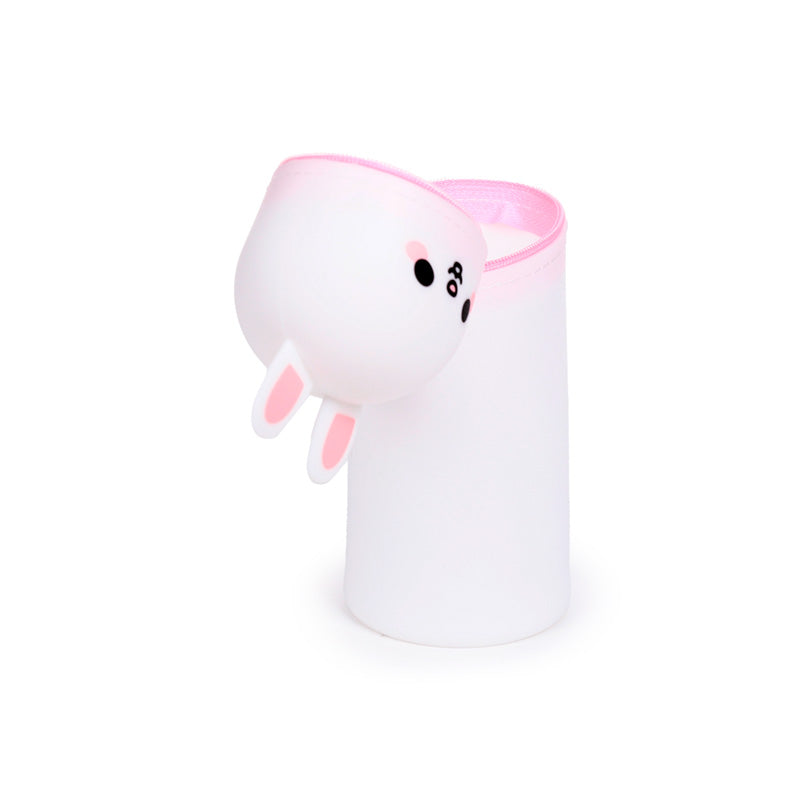 Adoramals Frances the Rabbit Pencil Case displayed on a desk