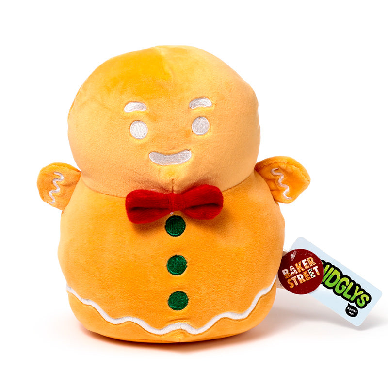 Soft velboa fabric of Squidglys Plush Toy Gingerbread Man