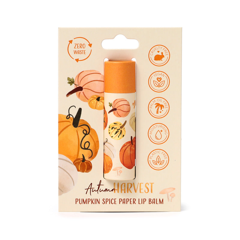 Autumn Harvest Paper Stick Lip Balm in eco-friendly packaging