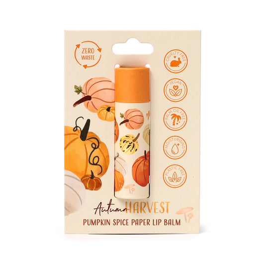Autumn Harvest Paper Stick Lip Balm in eco-friendly packaging