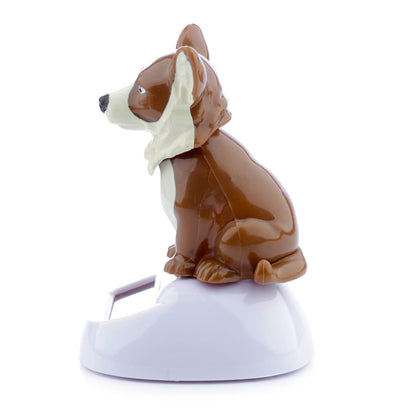 Solar Pal Corgi in indoor decor setting