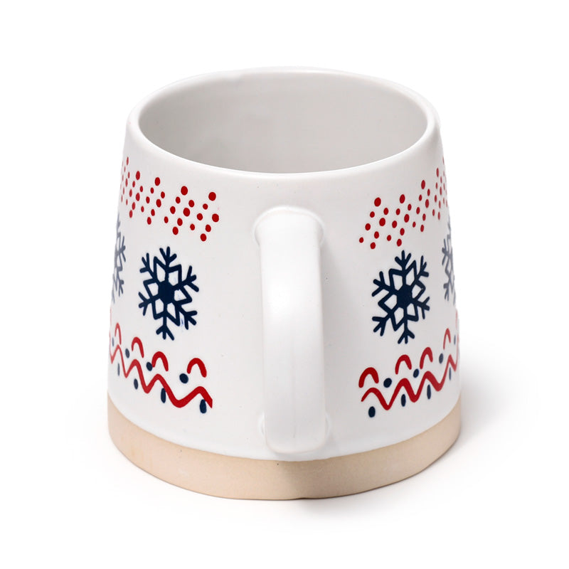 Decorative Stoneware Mug for festive occasions