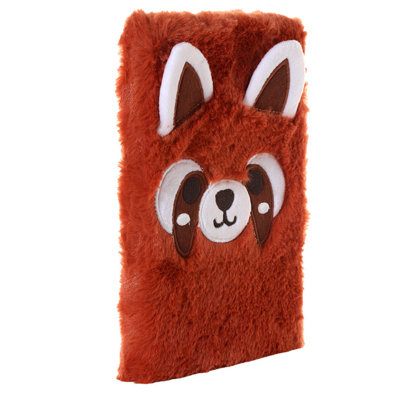 Adoramals Red Panda Plush A5 Notebook plush texture