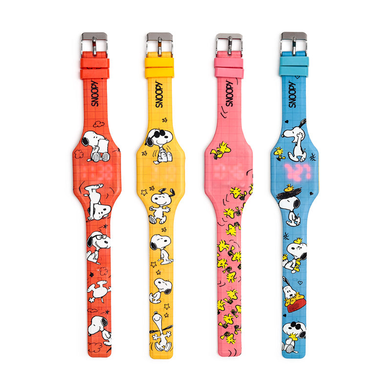 Peanuts Snoopy & Woodstock Silicone Digital Watch side view
