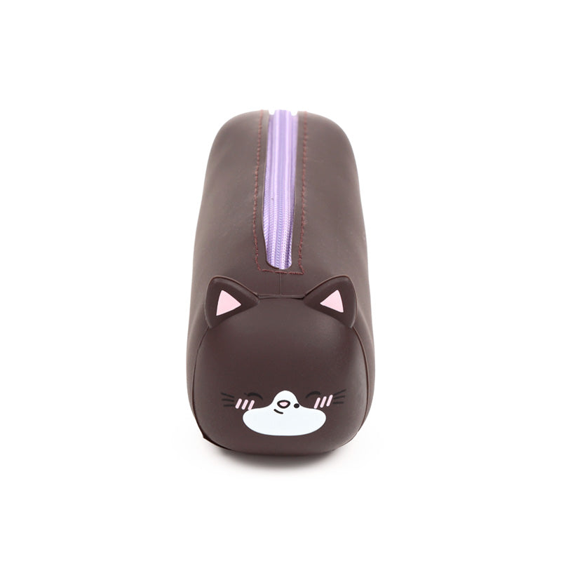 Adoramals Smudge the Kitten Silicone Pencil Case in use