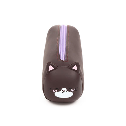 Adoramals Smudge the Kitten Silicone Pencil Case in use