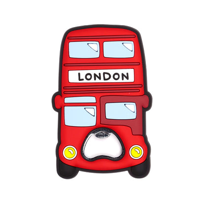 Charming PVC Bottle Opener in the shape of London Bus