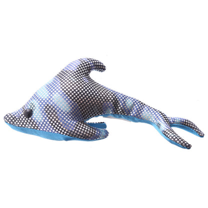 Collectible dolphin sand animal on display