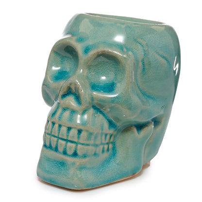 Gothic Mini Ceramic Skull Oil Burner