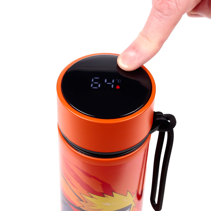 Close-up of Naruto insulated drinks bottle design