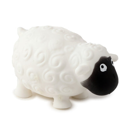 Vibrant squeezy sheep toy in playful design