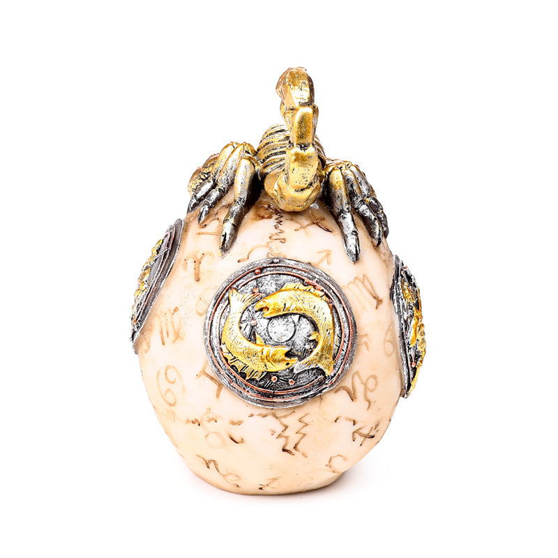 Elegant Scorpion Skull Ornament in home setting
