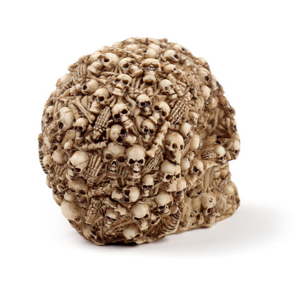 Fantasy Multiple Skulls Ornament with decorative accents