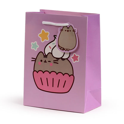 Pusheen Cupcake Gift Bag with Tag