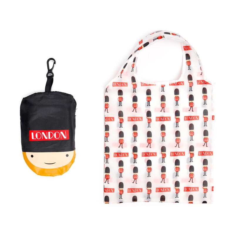 Durable polyester foldable shopping bag featuring Guardsman