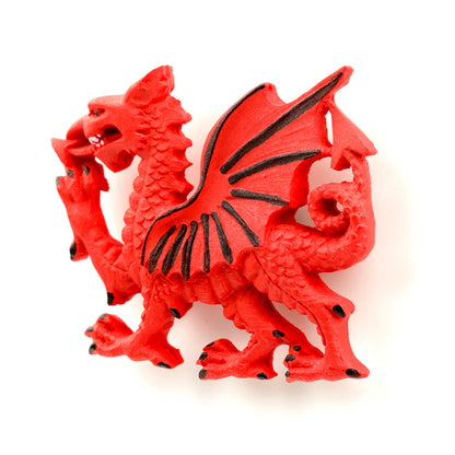 Welsh Dragon Magnet displayed with other collectibles