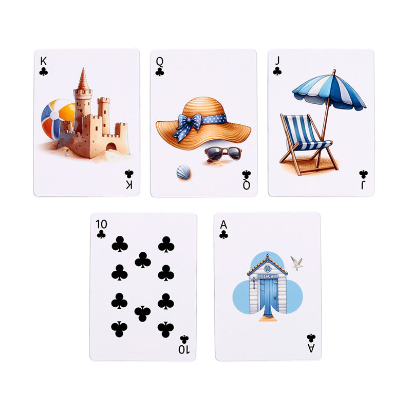 High-quality coastal playing cards