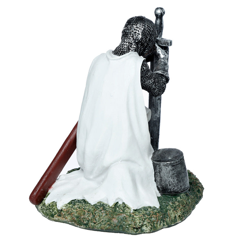 Knight Kneeling ornament displayed on a shelf