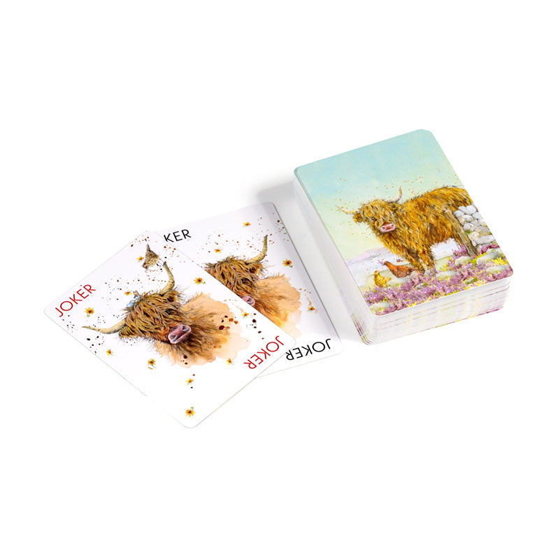 Jan Pashley Highland Coo Playing Cards - Jokers