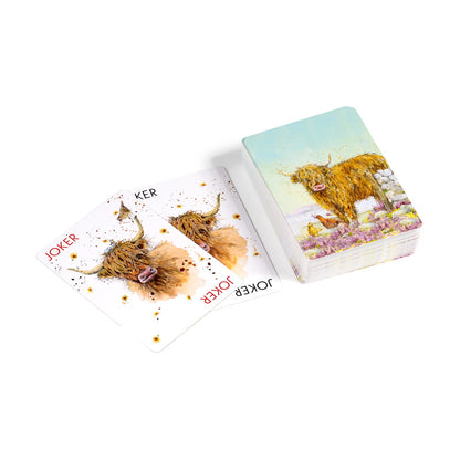 Jan Pashley Highland Coo Playing Cards - Jokers
