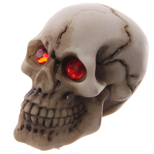 Red Eyed Skull Decoration - Gothic Home Decor