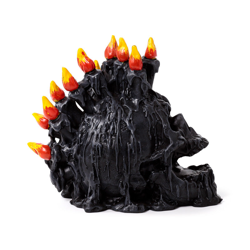 Eerie Black Screaming Skull for Home Decor