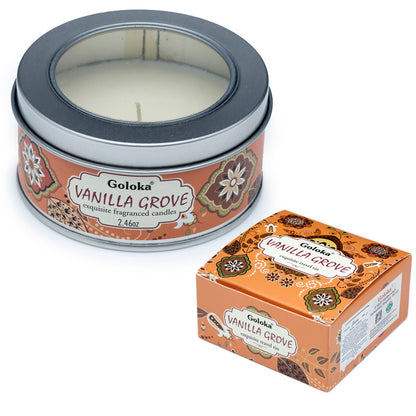Goloka Vanilla Grove Wax Candle Tin - Image 5