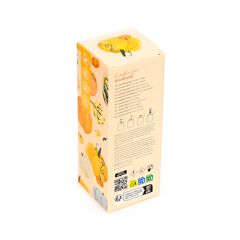Autumn Harvest Pumpkin Reed Diffuser on a table