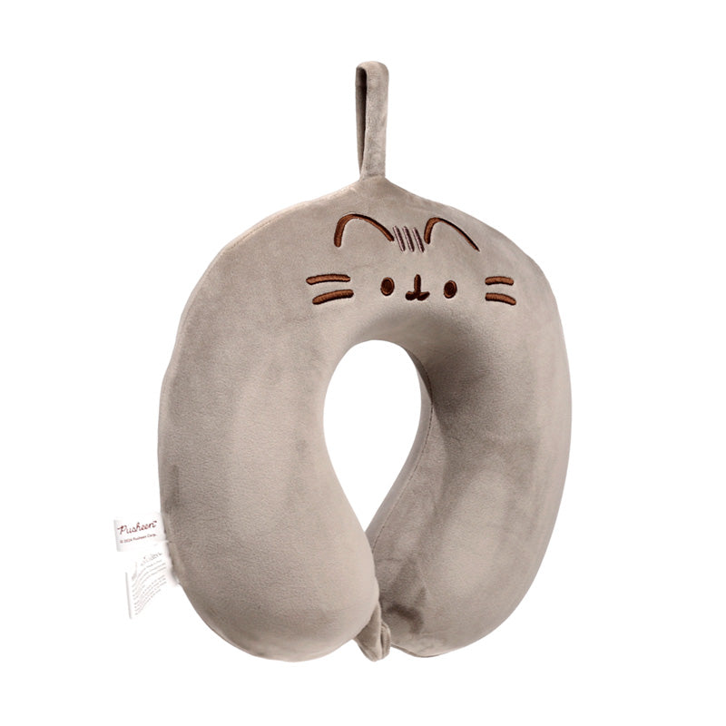 Close-up of Pusheen the Cat travel pillow