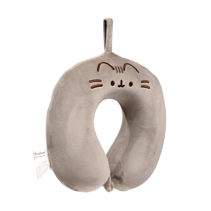 Close-up of Pusheen the Cat travel pillow