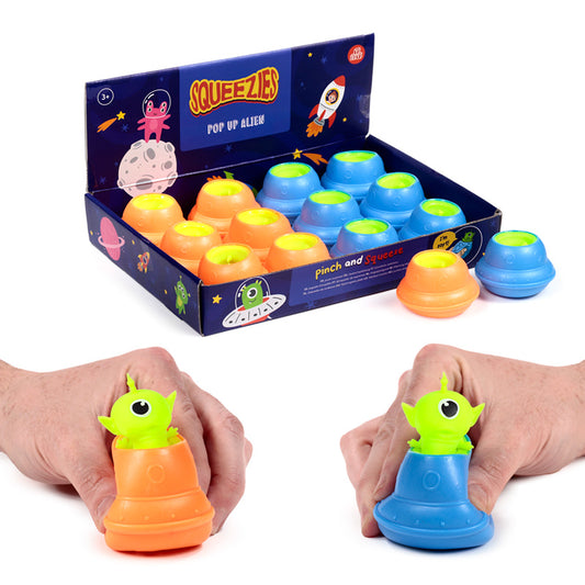 Pop Out Toy - Alien UFO in vibrant colours