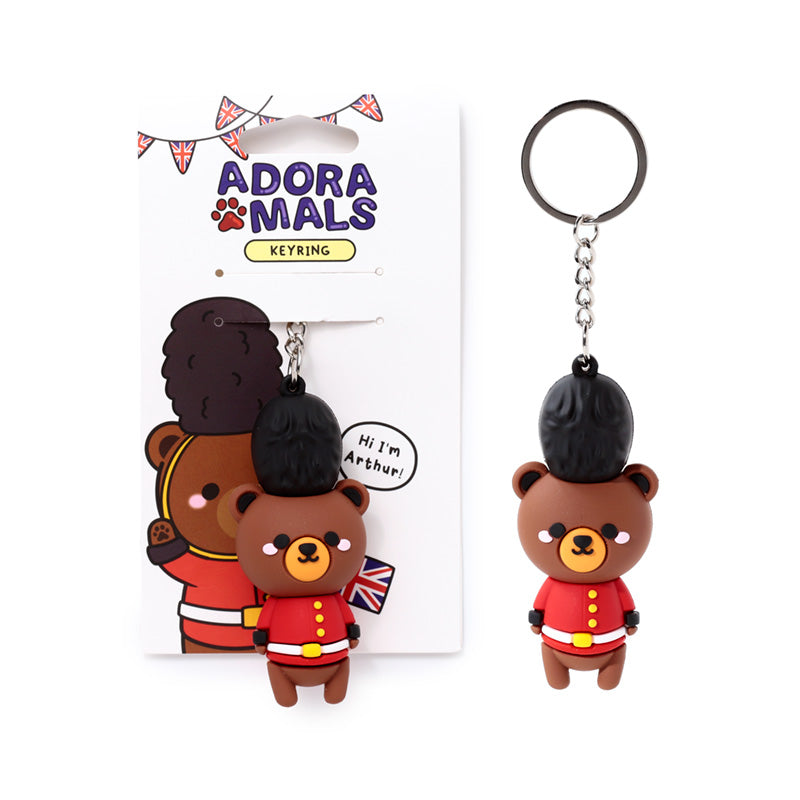 Arthur the Bear Keyring - Whimsical Home Decor Accent