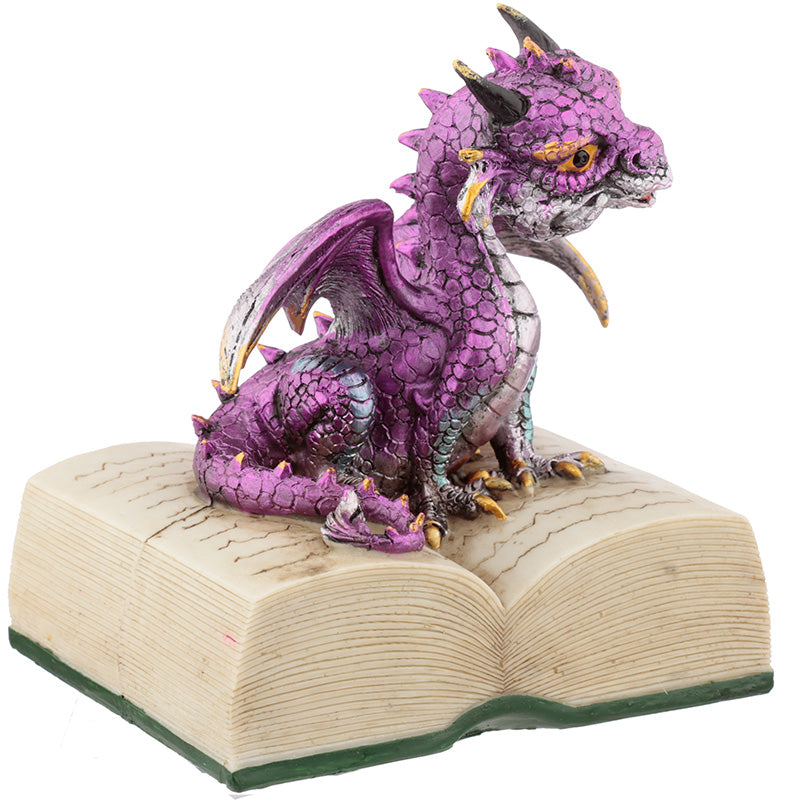 Side view of Reading Elements Dragon Figurine