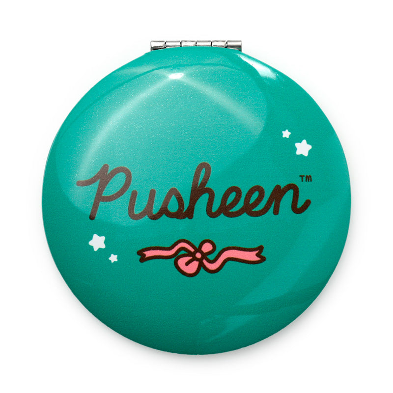 Pusheen the Cat Christmas Compact Mirror with festive ornaments