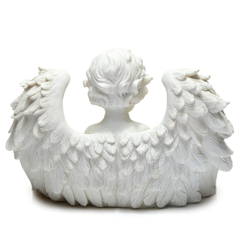 Triple Candle Cherub Tea Light Holder - Detail