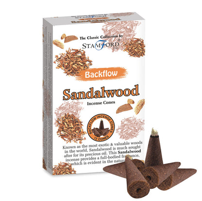 Stamford Sandalwood Backflow Incense Cones
